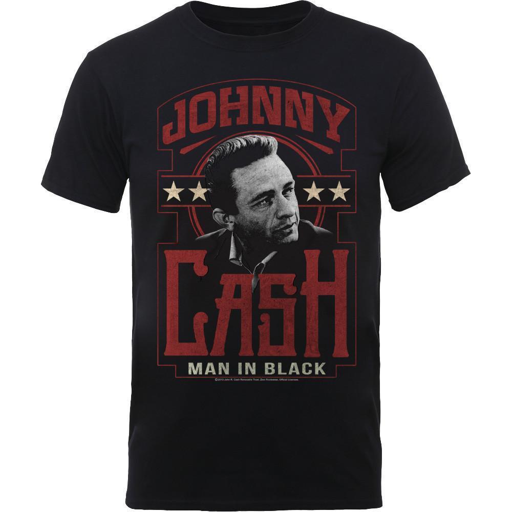 Johnny Cash Unisex T-Shirt Man In Black